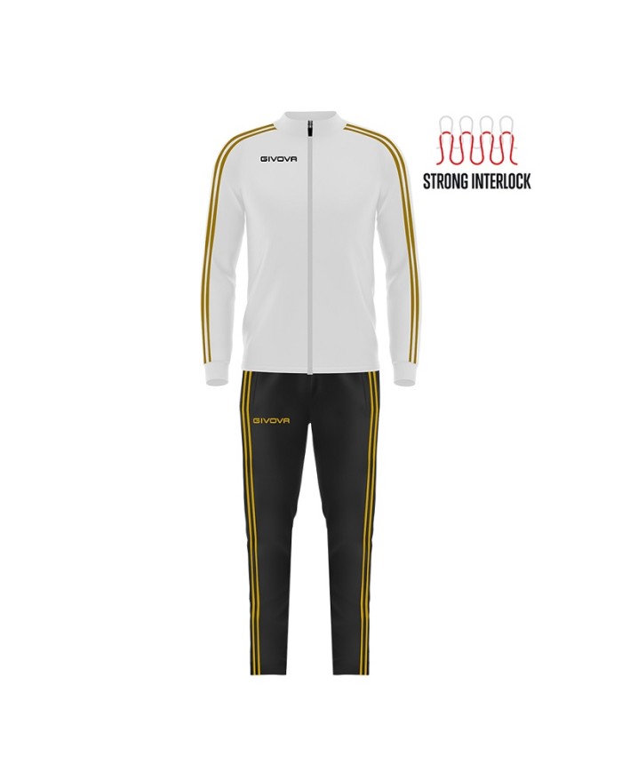 Tuta da Donna Givova REVOLUTION SUMMER TRIACETATO TR033SW0320 Bianco Oro TR033SW Tuta da Donna Givova REVOLUTION SUMMER TRIACETATO TR033SW0320 Bianco Oro TR033SW