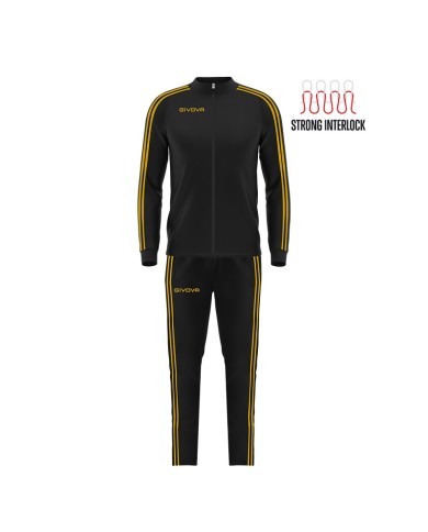 Tuta da Donna Givova REVOLUTION SUMMER TRIACETATO TR033SW Nero Oro TR033SW1020 Tuta da Donna Givova REVOLUTION SUMMER TRIACETATO TR033SW Nero Oro TR033SW1020