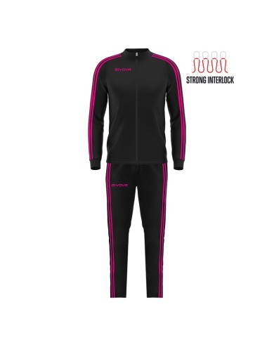 Tuta da Donna Givova REVOLUTION SUMMER TRIACETATO TR033SW Nero Fuxia Metalic TR033SW1071 Tuta da Donna Givova REVOLUTION SUMMER TRIACETATO TR033SW Nero Fuxia Metalic TR033SW1071