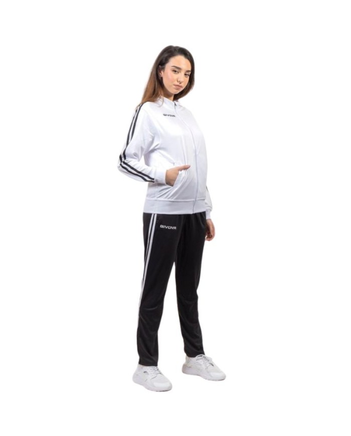 Tuta Givova REVOLUTION SUMMER TRIACETATO TR033S Bianco Nero Unisex TR033S0310 Tuta Givova REVOLUTION SUMMER TRIACETATO TR033S Bianco Nero Unisex TR033S0310