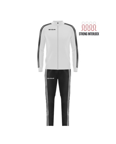 Tuta Givova REVOLUTION SUMMER TRIACETATO TR033S Bianco Nero Unisex TR033S0310 Tuta Givova REVOLUTION SUMMER TRIACETATO TR033S Bianco Nero Unisex TR033S0310