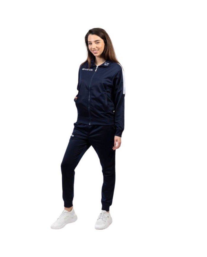 Tuta Givova REVOLUTION TRIACETATO TR033 Fitness Sport Blu Bianco TR0330403