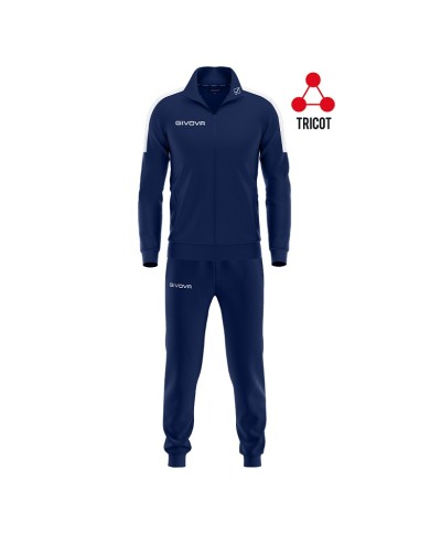 Tuta Givova REVOLUTION TRIACETATO TR033 Fitness Sport Blu Bianco TR0330403 Tuta Givova REVOLUTION TRIACETATO TR033 Fitness Sport Blu Bianco TR0330403