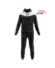 Tuta ROMA Givova Micropile con Cappuccio TT013 Unisex Nero Bianco TT0131003