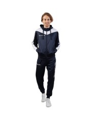 Tuta ROMA Givova Micropile con Cappuccio TT013 Unisex Blu Bianco TT0130403
