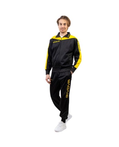 TUTA ROMA TRIACETATO NERO/GIALLO Tg. XL TUTA ROMA TRIACETATO NERO/GIALLO Tg. XL