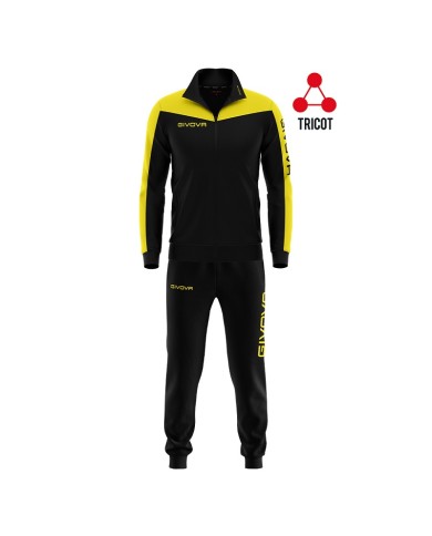TUTA ROMA TRIACETATO NERO/GIALLO Tg. XL TUTA ROMA TRIACETATO NERO/GIALLO Tg. XL
