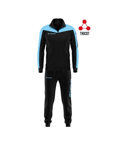 TUTA ROMA TRIACETATO NERO/CELESTE Tg. L TUTA ROMA TRIACETATO NERO/CELESTE Tg. L