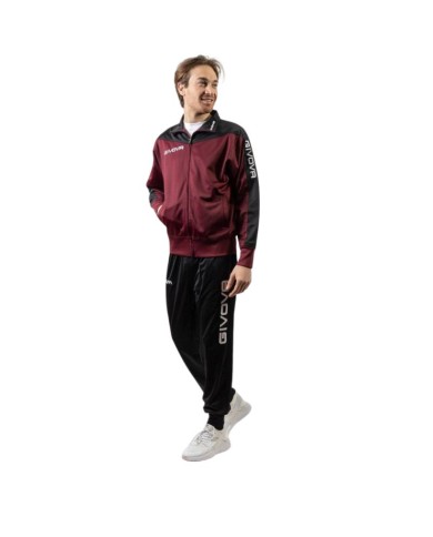 TUTA ROMA TRIACETATO GRANATA/NERO Tg. XL TUTA ROMA TRIACETATO GRANATA/NERO Tg. XL