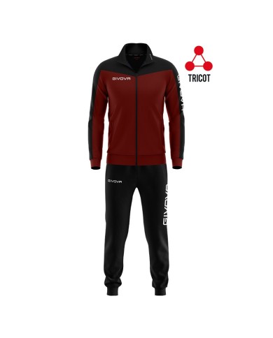TUTA ROMA TRIACETATO GRANATA/NERO Tg. XL TUTA ROMA TRIACETATO GRANATA/NERO Tg. XL
