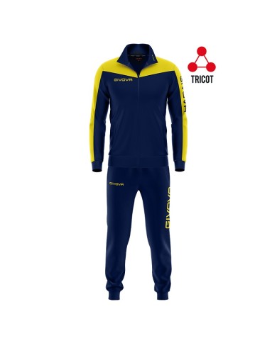 TUTA ROMA TRIACETATO BLU/GIALLO Tg. XL TUTA ROMA TRIACETATO BLU/GIALLO Tg. XL