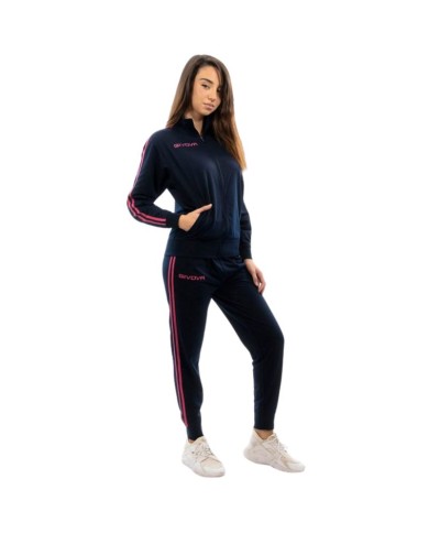 TUTA SCUOLA COTONE TERRY BLU/FUXIA Tg. 2XS TUTA SCUOLA COTONE TERRY BLU/FUXIA Tg. 2XS