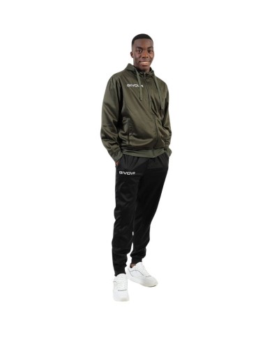 Tuta SORRENTO KING Givova in Polarfleece TR038 Unisex Verde Nero TR0385110 Tuta SORRENTO KING Givova in Polarfleece TR038 Unisex Verde Nero TR0385110