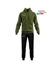 Tuta SORRENTO KING Givova in Polarfleece TR038 Unisex Verde Nero TR0385110 Tuta SORRENTO KING Givova in Polarfleece TR038 Unisex Verde Nero TR0385110