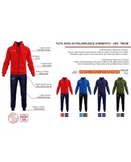 Tuta SORRENTO KING Givova in Polarfleece TR038 Unisex Verde Nero TR0385110 Tuta SORRENTO KING Givova in Polarfleece TR038 Unisex Verde Nero TR0385110