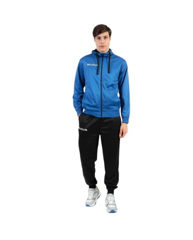Tuta SORRENTO KING Givova in Polarfleece TR038 Unisex Azzurro Nero TR0380210 Tuta SORRENTO KING Givova in Polarfleece TR038 Unisex Azzurro Nero TR0380210