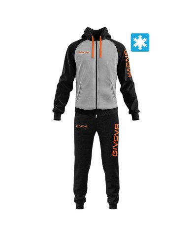 Tuta Givova SUPER KING FELPA LF33 Unisex Sport Fitness Grigio Arancio LF334328 Tuta Givova SUPER KING FELPA LF33 Unisex Sport Fitness Grigio Arancio LF334328