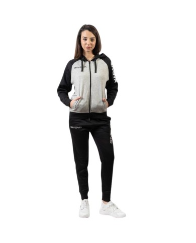 Tuta Givova SUPER KING FELPA LF33 Unisex Sport Fitness Grigio Nero LF334310 Tuta Givova SUPER KING FELPA LF33 Unisex Sport Fitness Grigio Nero LF334310