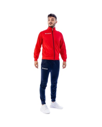 Tuta Givova TORINO TR031 Rosso Blu Unisex Sport Fitness TR0311204 Tuta Givova TORINO TR031 Rosso Blu Unisex Sport Fitness TR0311204