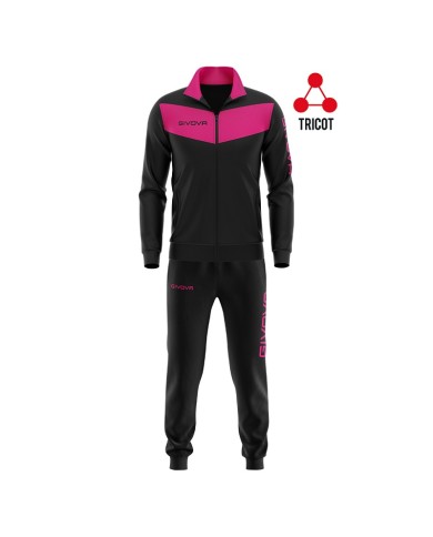 Tuta Givova VISA FLUO TRIACETATO TR018F Nero Fuxia Unisex TR018F1006