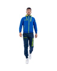 Tuta Givova WINNER MICROFIBRA TR017 Unisex con Cappuccio Azzurro Giallo Fluo TR0170219
