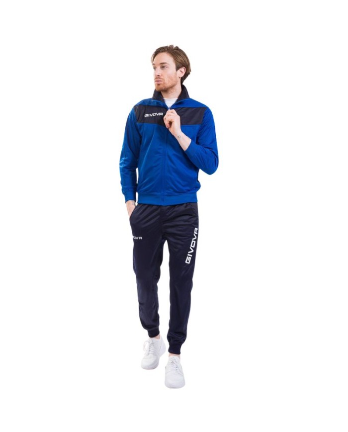 Tuta Givova VISA Triacetato Azzurro Blu TR018 Fitness Sport TR0180204 Tuta Givova VISA Triacetato Azzurro Blu TR018 Fitness Sport TR0180204