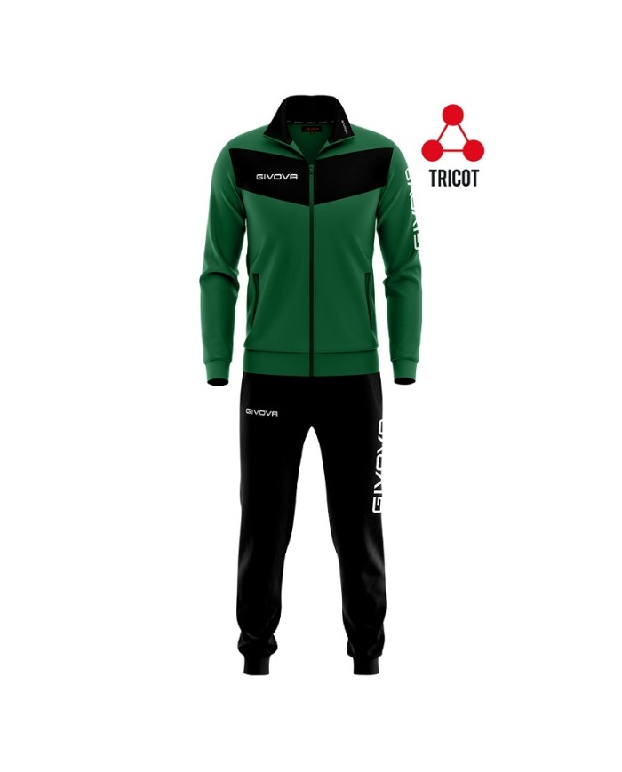 Tuta Givova VISA Triacetato Verde Nero TR018 Fitness Sport TR0181310 Tuta Givova VISA Triacetato Verde Nero TR018 Fitness Sport TR0181310