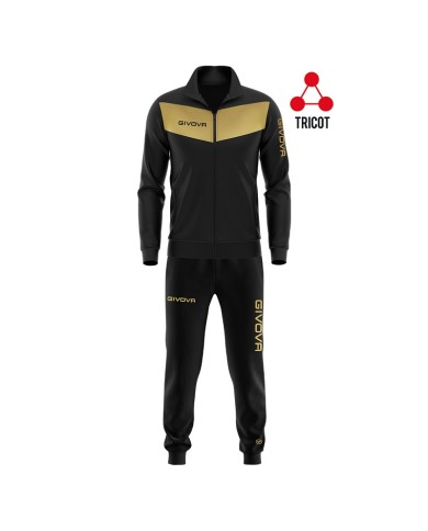 Tuta Givova VISA LUXURY Triacetato TR018L Unisex Nero Oro TR018L1020 Tuta Givova VISA LUXURY Triacetato TR018L Unisex Nero Oro TR018L1020