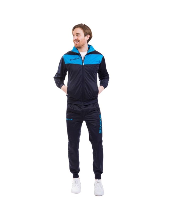 TUTA VISA TRIACETATO 4S NERO/TURCHESE Tg. 2XL