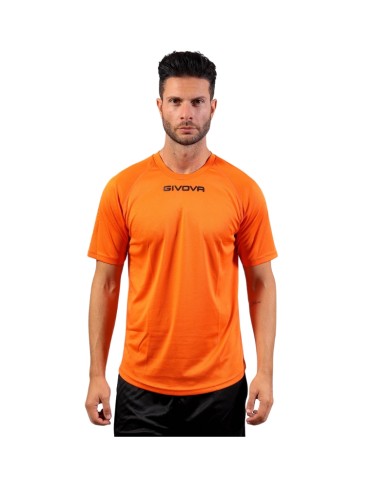 Maglia Givova Shirt One MAC01 Microforata Arancio Unisex Running MAC010001 Maglia Givova Shirt One MAC01 Microforata Arancio Unisex Running MAC010001