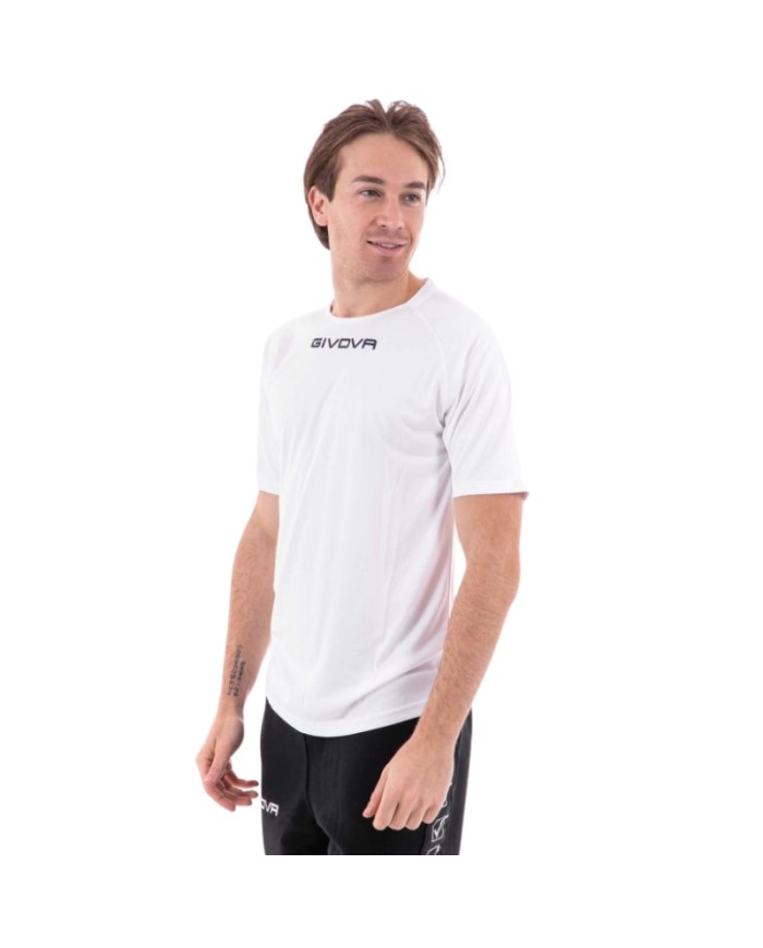 Maglia Givova Shirt One MAC01 Microforata Bianco Unisex Running MAC010003 Maglia Givova Shirt One MAC01 Microforata Bianco Unisex Running MAC010003