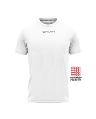 Maglia Givova Shirt One MAC01 Microforata Bianco Unisex Running MAC010003 Maglia Givova Shirt One MAC01 Microforata Bianco Unisex Running MAC010003