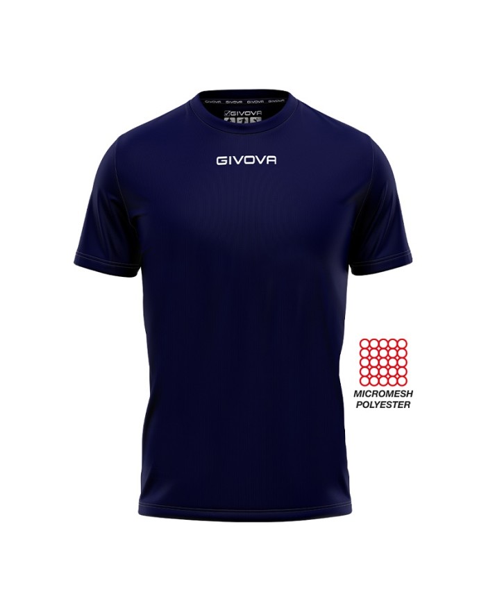 SHIRT GIVOVA ONE MICROFORATA BLU Tg. 2XL