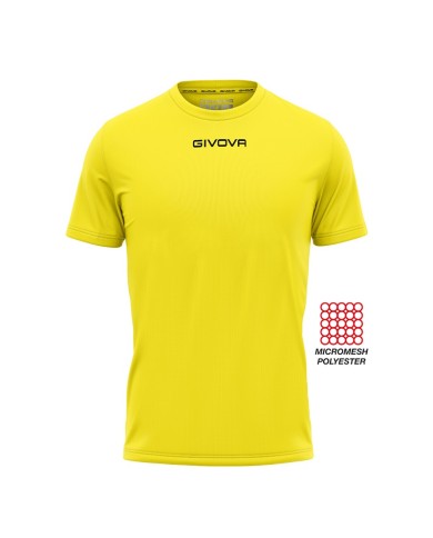 SHIRT GIVOVA ONE MICROFORATA GIALLO Tg. 2XL SHIRT GIVOVA ONE MICROFORATA GIALLO Tg. 2XL