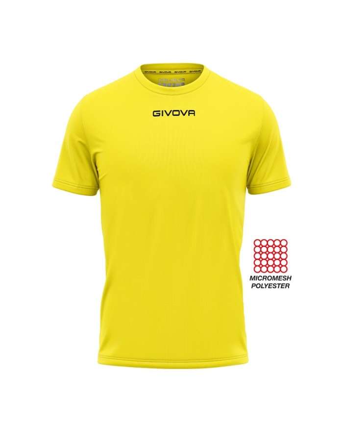 Maglia Givova Shirt One MAC01 Microforata Giallo Unisex Calcio Running MAC010007 Maglia Givova Shirt One MAC01 Microforata Giallo Unisex Calcio Running MAC010007