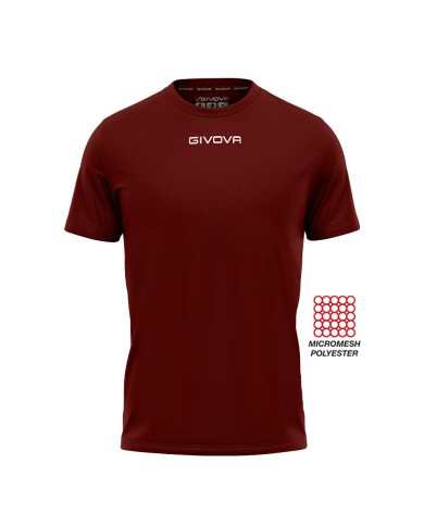 SHIRT GIVOVA ONE MICROFORATA GRANATA Tg. 2XL SHIRT GIVOVA ONE MICROFORATA GRANATA Tg. 2XL