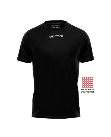 SHIRT GIVOVA ONE MICROFORATA NERO Tg. 2XL SHIRT GIVOVA ONE MICROFORATA NERO Tg. 2XL