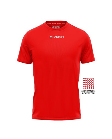 SHIRT GIVOVA ONE MICROFORATA ROSSO Tg. 2XL SHIRT GIVOVA ONE MICROFORATA ROSSO Tg. 2XL
