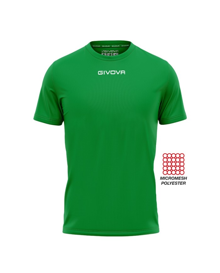 SHIRT GIVOVA ONE MICROFORATA VERDE Tg. 2XL SHIRT GIVOVA ONE MICROFORATA VERDE Tg. 2XL