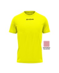 SHIRT GIVOVA ONE MICROFORATA GIALLO FLUO Tg. 2XL
