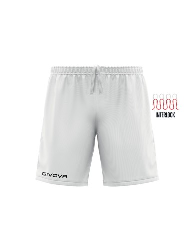 Pantaloncino Givova Capo Interlock P018 Short Bianco Sport Calcio P0180003 Pantaloncino Givova Capo Interlock P018 Short Bianco Sport Calcio P0180003