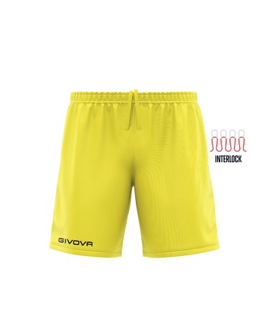 Pantaloncino Givova Capo Interlock P018 Short Giallo Sport Calcio P0180007 Pantaloncino Givova Capo Interlock P018 Short Giallo Sport Calcio P0180007