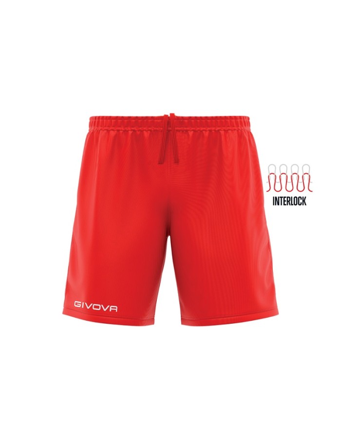 Pantaloncino Givova Capo Interlock P018 Short Rosso Sport Calcio P0180012 Pantaloncino Givova Capo Interlock P018 Short Rosso Sport Calcio P0180012