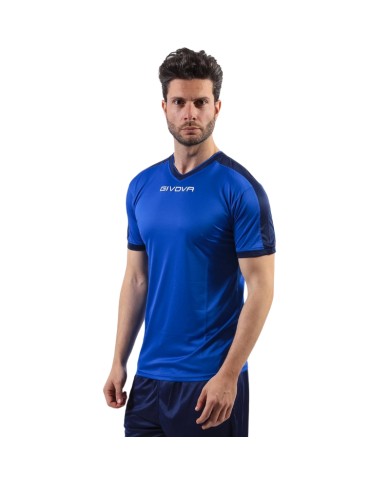 Maglia Givova Shirt Revolution Interlock MAC04 Azzurro Blu Calcio Sport MAC040204 Maglia Givova Shirt Revolution Interlock MAC04 Azzurro Blu Calcio Sport MAC040204