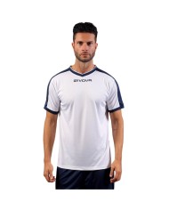 Maglia Givova Shirt Revolution Interlock MAC04 Bianco Azzurro Calcio Sport MAC040302 Maglia Givova Shirt Revolution Interlock MAC04 Bianco Azzurro Calcio Sport MAC040302