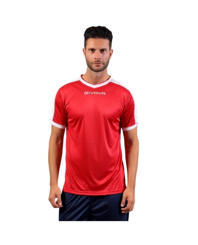 Maglia Givova Shirt Revolution Interlock MAC04 Rosso Bianco Calcio Sport MAC041203 Maglia Givova Shirt Revolution Interlock MAC04 Rosso Bianco Calcio Sport MAC041203