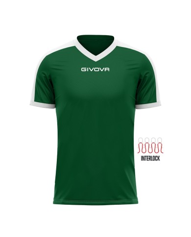 Maglia Givova Shirt Revolution Interlock MAC04 Verde Bianco Calcio Sport MAC041303 Maglia Givova Shirt Revolution Interlock MAC04 Verde Bianco Calcio Sport MAC041303