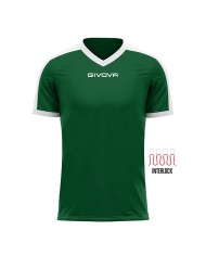 Maglia Givova Shirt Revolution Interlock MAC04 Verde Bianco Calcio Sport MAC041303 Maglia Givova Shirt Revolution Interlock MAC04 Verde Bianco Calcio Sport MAC041303