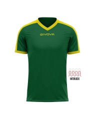 Maglia Givova Shirt Revolution Interlock MAC04 Verde Giallo Calcio Sport MAC041307 Maglia Givova Shirt Revolution Interlock MAC04 Verde Giallo Calcio Sport MAC041307