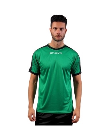 SHIRT REVOLUTION INTERLOCK VERDE/NERO Tg. XS SHIRT REVOLUTION INTERLOCK VERDE/NERO Tg. XS